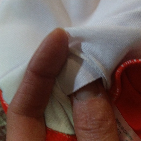 Size S NWOT red one piece cutout swimsuit - Picture 12 of 15